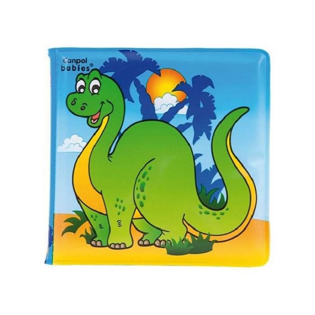 CANPOL BABY SOFT BOOK WITH SQUEAK - DINOSAURS